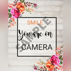 "Smile You're On Camera" and "Do Not Enter" Posters